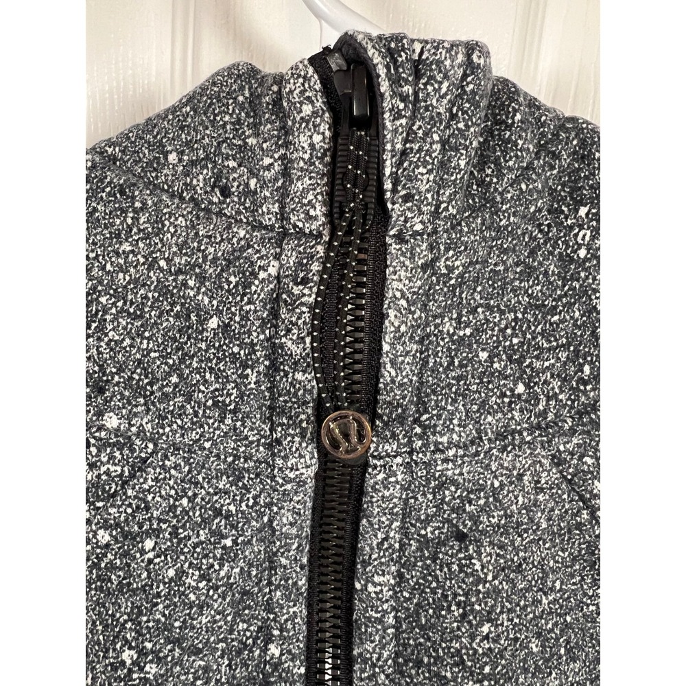 Lululemon Scuba Hoodie Full Zip Speckled Grey Salt and Pepper Size 8 (IN#57) - Picture 2 of 6